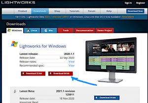 Download LightWorks per Windows