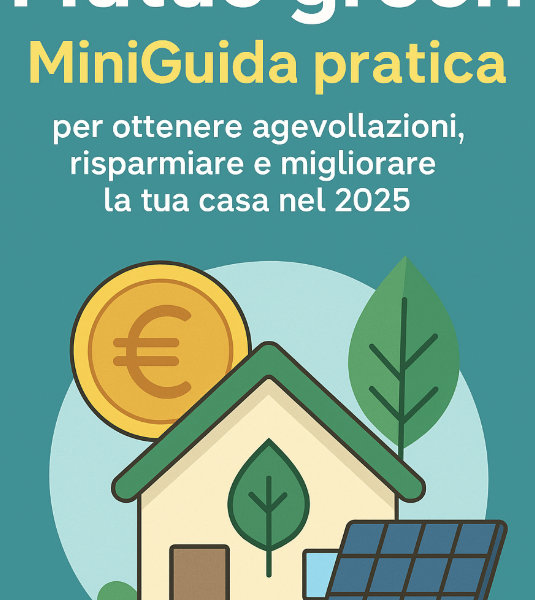 Mutuo green: MiniGuida pratica per ottenere agevolazioni, risparmiare e migliorare la tua casa nel 2025