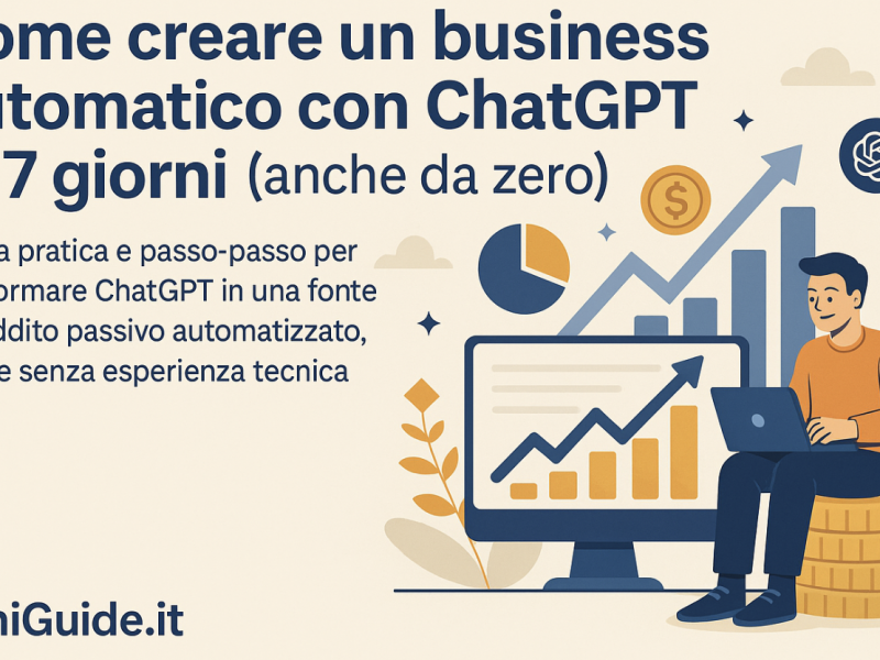 Come creare un business automatico con ChatGPT in 7 giorni (anche da zero)