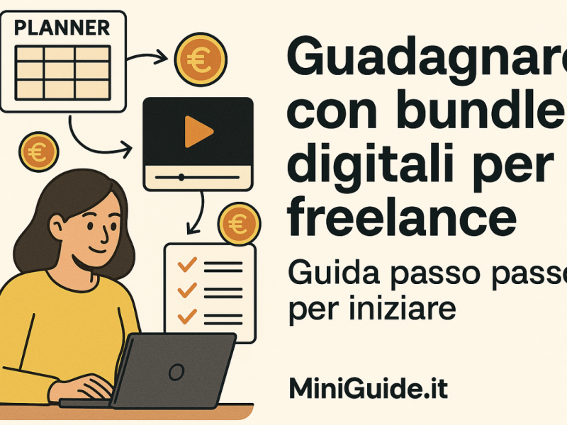 Guadagnare con bundle digitali per freelance (MiniGuida 2025)