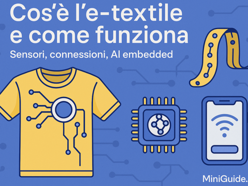 Cos'è l’e-textile e come funziona (sensori, connessioni, AI embedded)