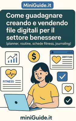 Guadagnare con file digitali benessere: MiniGuida 2025