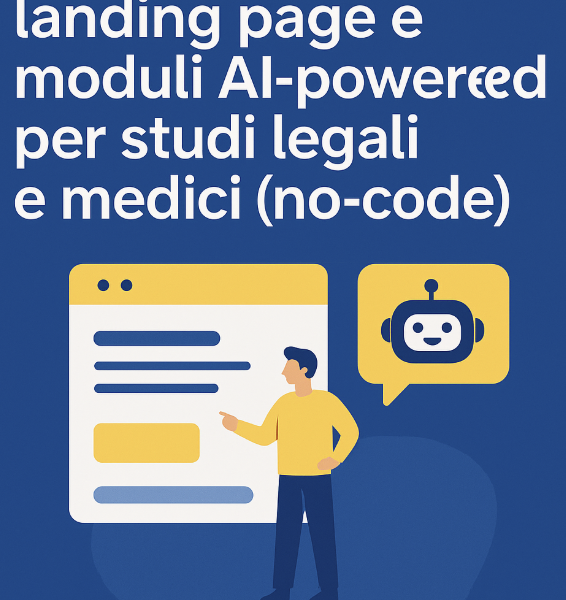 MiniGuida 2025: come vendere landing page AI-powered a studi legali e medici (no-code)
