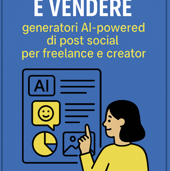 MiniGuida 2025: creare e vendere generatori AI di post social per freelance e creator