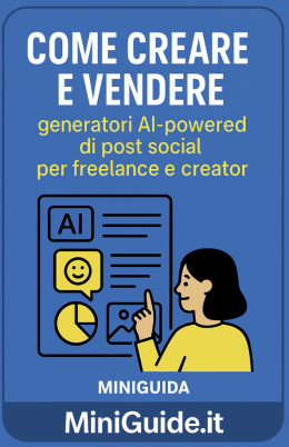 MiniGuida 2025: creare e vendere generatori AI di post social per freelance e creator