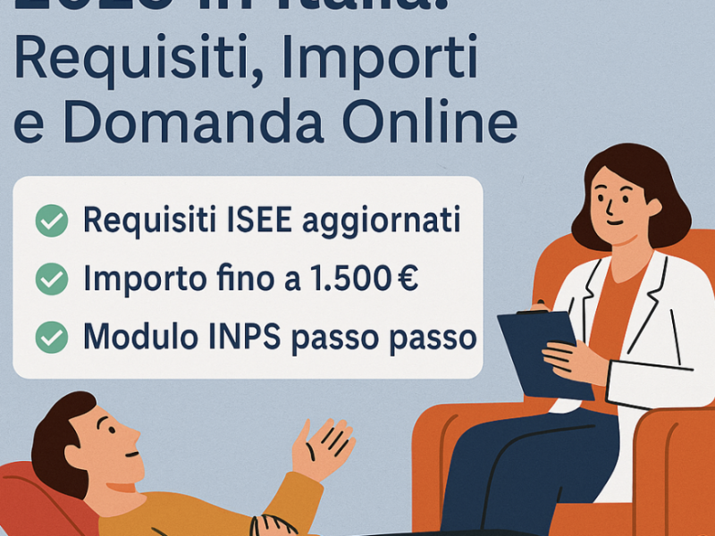 Come Ottenere il Bonus Psicologo 2025 in Italia: Requisiti, Importi e Domanda Online