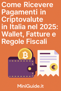 Come Ricevere Pagamenti in Criptovalute in Italia 2025
