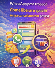 WhatsApp pesa troppo? Come liberare spazio senza cancellare chat (2025)
