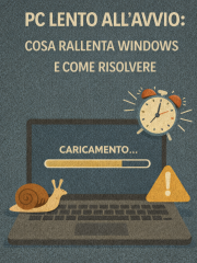PC lento all’avvio: cosa rallenta Windows e come risolvere