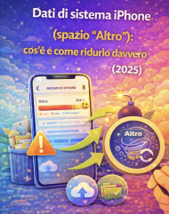 Dati di sistema iPhone (spazio “Altro”): cos’è e come ridurlo davvero (2025)