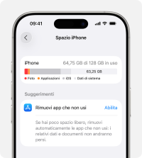 Documenti e dati su iPhone