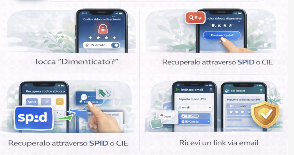 App IO: codice sblocco dimenticato (PIN) — come recuperarlo o reimpostarlo (2026)