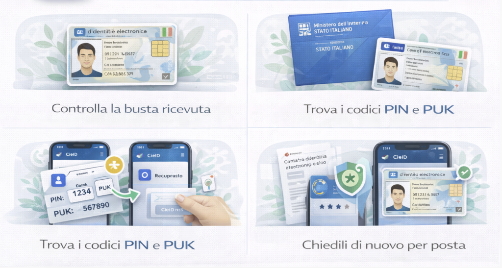 CIE PIN e PUK: dove trovarli e come recuperarli