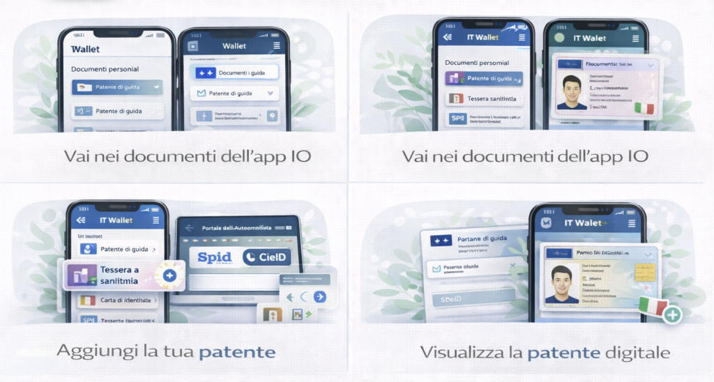 Patente su app IO: come aggiungere la patente digitale in IT Wallet