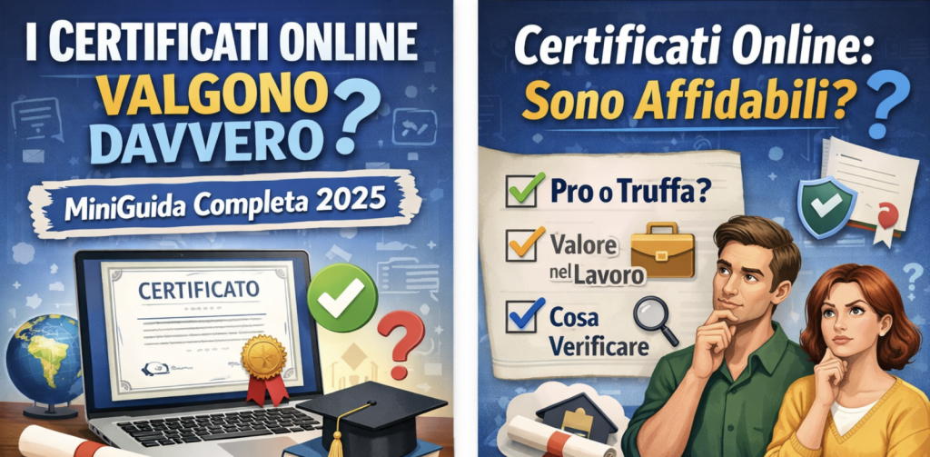 I Certificati Online Valgono Davvero? MiniGuida Completa 2025
