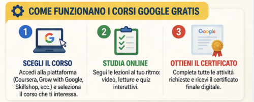 Corsi Google Gratis con Certificato: Quali Esistono Davvero e Come Funzionano