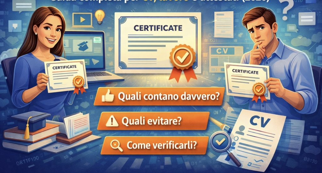 I certificati online valgono davvero? Guida completa per CV, lavoro e attestati