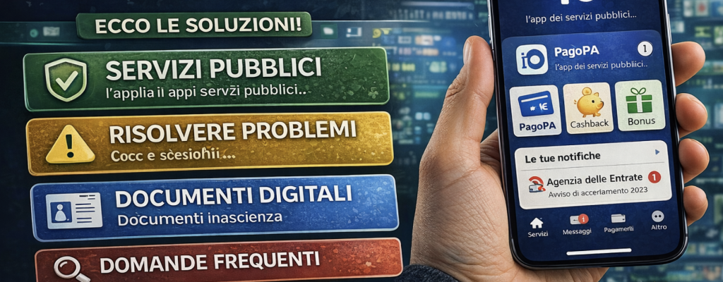 App IO: MiniGuida Completa ai Servizi, Problemi e Documenti Digitali (2026)