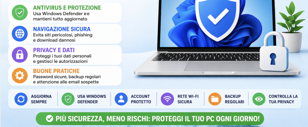 Sicurezza del PC su Windows: MiniGuida Completa ad Antivirus, Protezione e Privacy (2026)