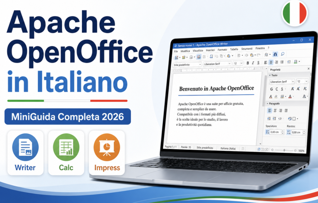 Apache OpenOffice in Italiano: MiniGuida Completa 2026