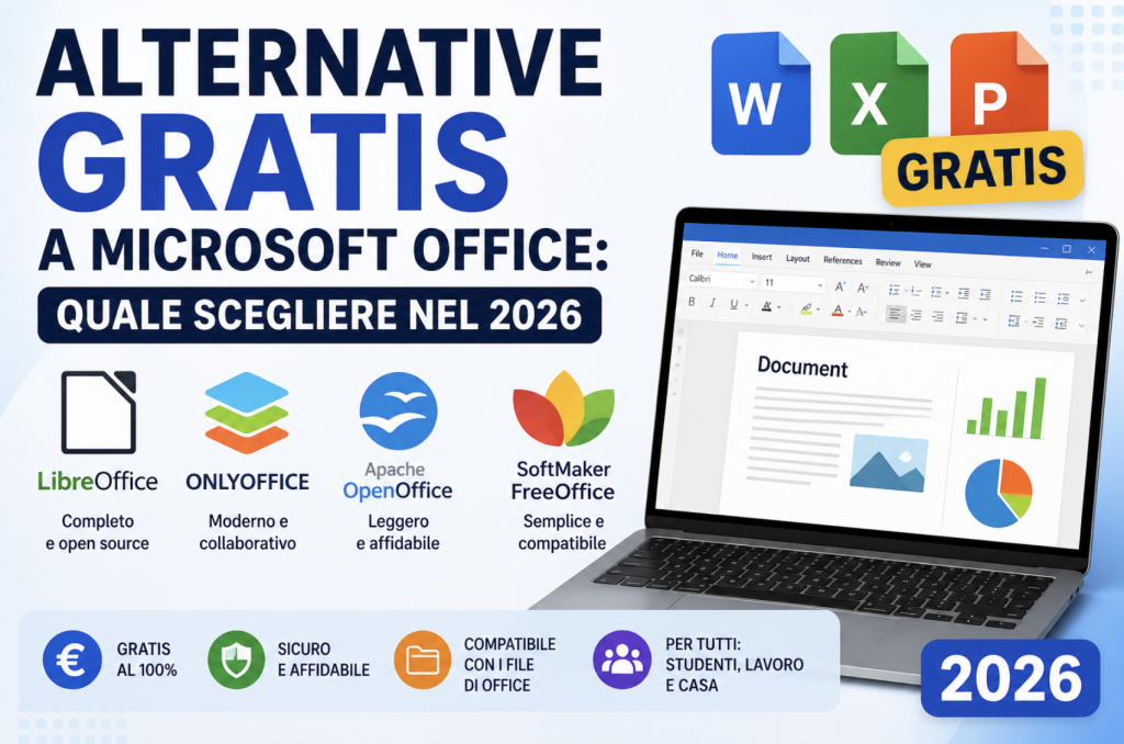 Alternative Gratis a Microsoft Office: Quale Scegliere nel 2026
