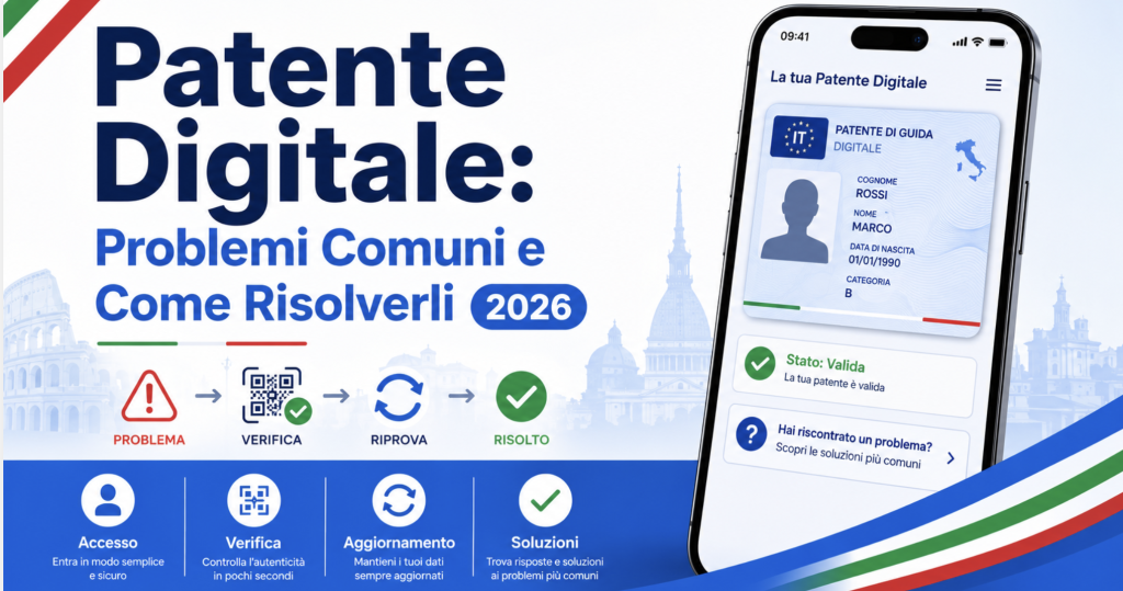 Patente Digitale: Problemi Comuni e Come Risolverli (2026)