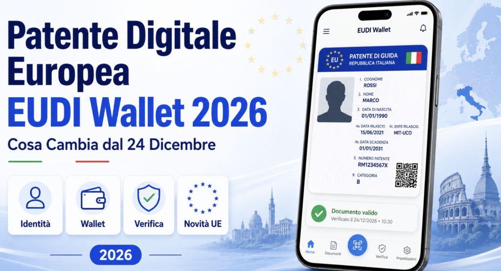 Patente Digitale Europea EUDI Wallet 2026: Cosa Cambia dal 24 Dicembre